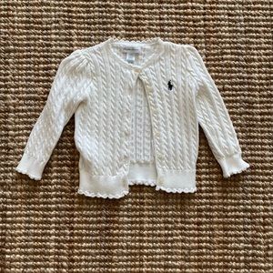 Ralph Lauren Toddler Girls Sweater. Size 24 Months.
